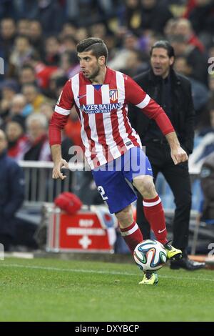 Madrid, Spain. 11th Feb, 2014. Emiliano Insua (Atletico) Football/Soccer : Spanish 'Copa del Rey' match between Atletico de Madrid and Real Madrid, at the Vicente Calderon Stadium in Madrid, Spain . © AFLO/Alamy Live News Stock Photo