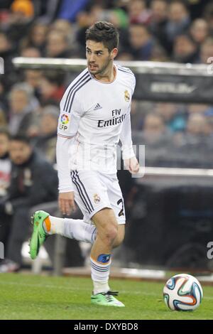 Madrid, Spain. 11th Feb, 2014. Isco (Real) Football/Soccer : Spanish 'Copa del Rey' match between Atletico de Madrid and Real Madrid, at the Vicente Calderon Stadium in Madrid, Spain . © AFLO/Alamy Live News Stock Photo