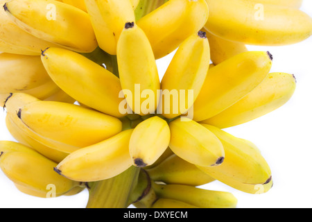 Banana bunch isolated on white background.Ripe bananas bunch iso