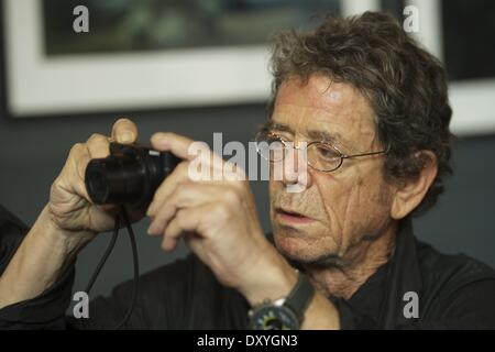 Exhibit of singer Lou Reed's photography at the Matadero Featuring: Lou Reed Where: Madrid Spain When: 16 Nov 2012 Stock Photo