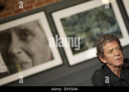 Exhibit of singer Lou Reed's photography at the Matadero Featuring: Lou Reed Where: Madrid Spain When: 16 Nov 2012 Stock Photo