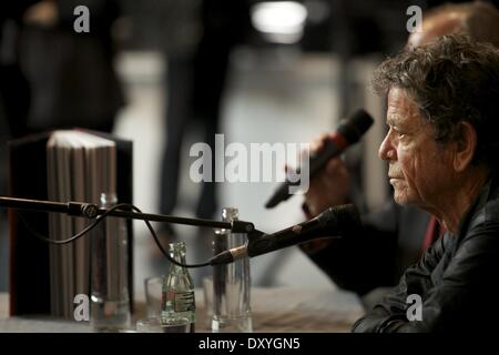 Exhibit of singer Lou Reed's photography at the Matadero Featuring: Lou Reed Where: Madrid Spain When: 16 Nov 2012 Stock Photo