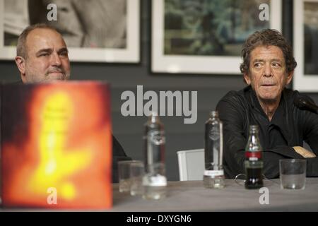 Exhibit of singer Lou Reed's photography at the Matadero Featuring: Lou Reed Where: Madrid Spain When: 16 Nov 2012 Stock Photo