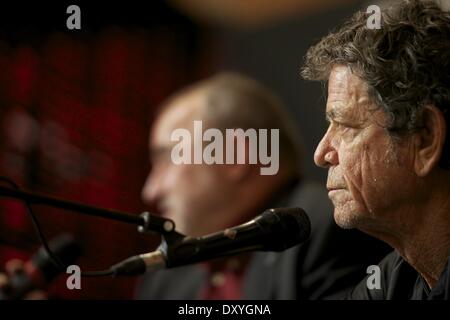 Exhibit of singer Lou Reed's photography at the Matadero Featuring: Lou Reed Where: Madrid Spain When: 16 Nov 2012 Stock Photo