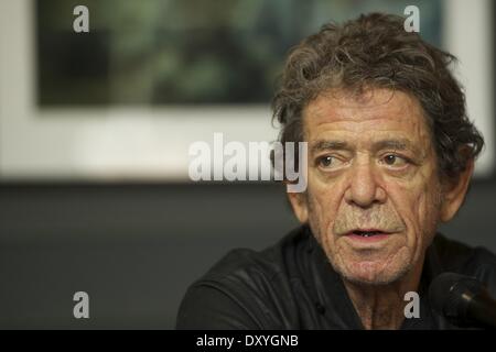 Exhibit of singer Lou Reed's photography at the Matadero Featuring: Lou Reed Where: Madrid Spain When: 16 Nov 2012 Stock Photo