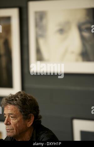 Exhibit of singer Lou Reed's photography at the Matadero Featuring: Lou Reed Where: Madrid Spain When: 16 Nov 2012 Stock Photo