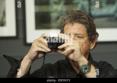 Exhibit of singer Lou Reed's photography at the Matadero Featuring: Lou Reed Where: Madrid Spain When: 16 Nov 2012 Stock Photo