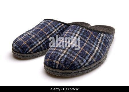 Pair of Slippers, Cut Out. Stock Photo