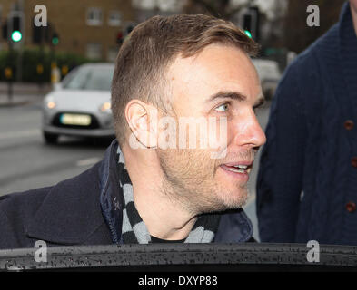 X Factor finalists and judges at the rehearsal studios Featuring: Gary Barlow Where: London United Kingdom When: 26 Nov 2012 Stock Photo