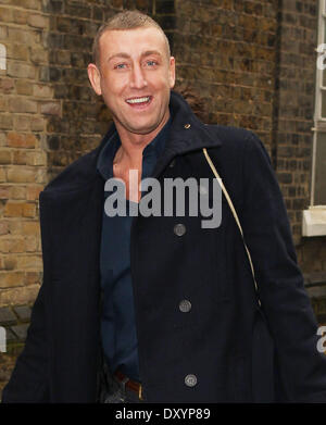 X Factor finalists and judges at the rehearsal studios Featuring: Christopher Maloney Where: London United Kingdom When: 26 Nov 2012 Stock Photo