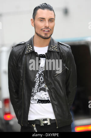 studded leather jacket slicked back hair hair gel facial hair posed Stock Photo - Alamy studded leather jacket slicked back hair hair gel facial hair posed Stock Photo - Alamy