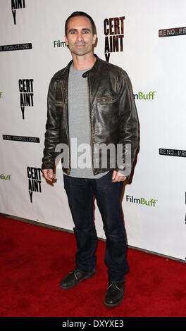 The Los Angeles premiere of 'Certainty' at Laemmle Music Hall - Arrivals Featuring: Nestor Carbonell Where: Los Angeles California USA When: 27 Nov 2012 Stock Photo