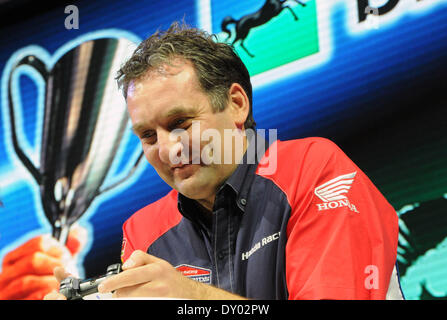 Motorcycle Live 2012 at the NEC Featuring: Michael Rutter Where: Birmingham England When: 02 Dec 2012 Stock Photo