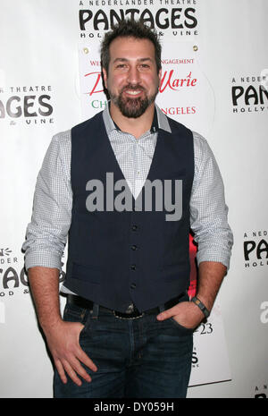 Donny & Marie Osmond's Christmas show at the Pantages Theater Featuring: Joey Fatone Where: Los Angeles California United States When: 04 Dec 2012 Stock Photo