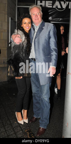 Former Coronation Street stars on a night out at Heaven Featuring: Michelle Keegan,Bruce Jones Where: Manchester England When: 09 Dec 2012 Stock Photo