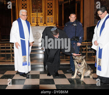 ASPCA Blessing of the Animals at Christ Church United Methodist Featuring: Senior Minister Stephen Bauman Where: New York City NY USA When: 09 Dec 2012 Stock Photo