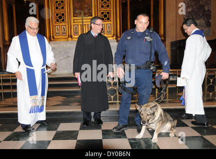 ASPCA Blessing of the Animals at Christ Church United Methodist Featuring: Senior Minister Stephen Bauman Where: New York City NY USA When: 09 Dec 2012 Stock Photo