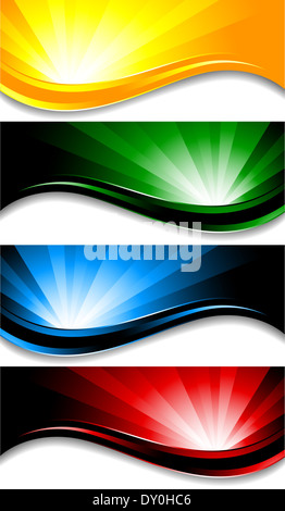 Vector colorful banners; clip-art Stock Photo