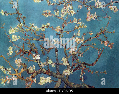 Vincent van Gogh Branch of an Almond Tree in Blossom Stock Photo