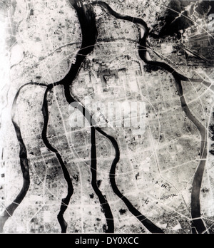HIROSHIMA, Japan, after the atomic bomb attack on 6 August 1945 Stock Photo