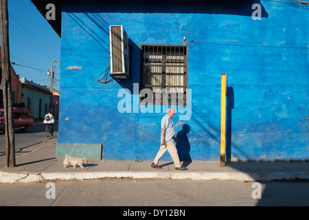 A residential street in Trinidad, Cuba. Stock Photo