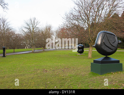 Sculptures by Joan Miro at The Yorkshire Sculpture Park West Bretton Wakefield England United Kingdom UK Stock Photo