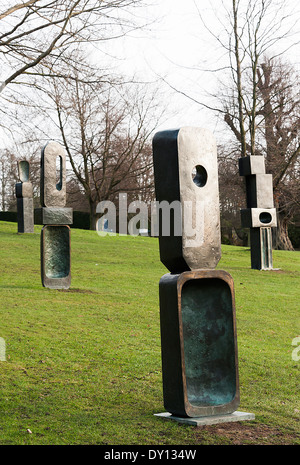 The Family of Man Sculpture at The Yorkshire Sculpture Park West Bretton Wakefield England United Kingdom UK Stock Photo