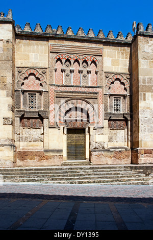 Cordoba, Andalucia, Spain. Peurta del Espiritu Santo, one of several gates in the west wall of the Cathedral, which was a Mosque Stock Photo