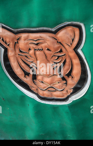 Canvas cover of a Pedicab, Manila, Philippines. Stock Photo