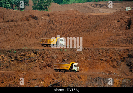 INDIA Jharkhand Noamundi , iron ore open cast mining for Tata Steel Stock Photo