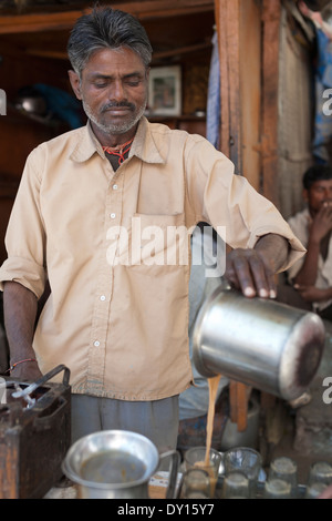 Udaipur, Rajasthan, India. Chai wallah Stock Photo