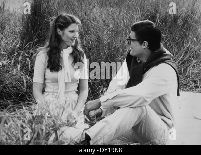 Christopher Reeve and Annette O'Toole, on-set of the Film, 'Superman III', 1983 Stock Photo