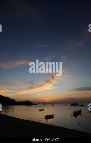 Sunset on Koh Tao, Thailand Stock Photo