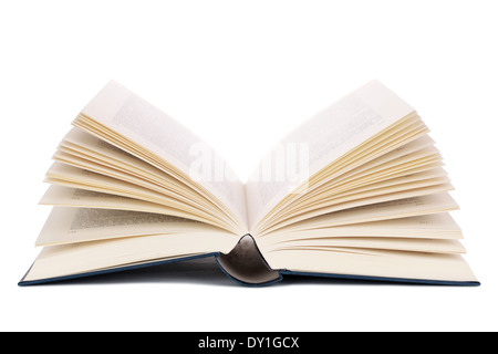 School supplies with opened book isolated on a white background, Stock  image