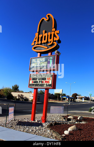Arby's Restaurant, Roswell, New Mexico, USA Stock Photo