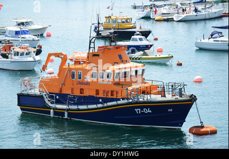 Severn class RNLI lifeboat Spirit of Guernsey, St Peter Port, Guernsey Stock Photo