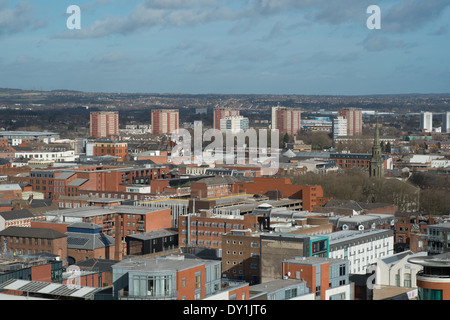 Birmingham business district showing city centre housing England Stock Photo