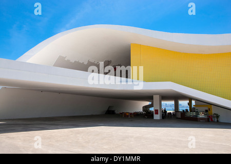 Rio de Janeiro, Teatro Popular de Niteroi, Oscar Niemeyer, architecture, architect, Modern, cultural, Niteroi, Brasil Stock Photo