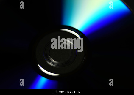 compact disc isolated on black background Stock Photo