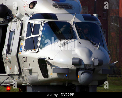NH90 NFH (NATO Frigate Helicopter) AgustaWestland of the Royal Netherlands Navy (RNLN) at Hoofddorp, foto04 Stock Photo