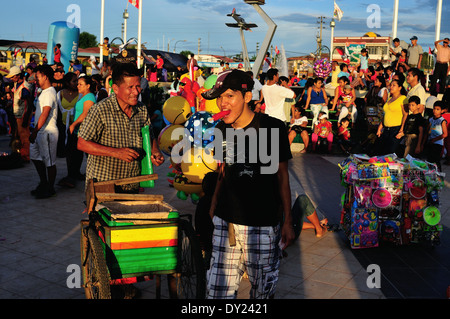 Fiesta de San Juan - Plaza Quiñones in IQUITOS. Department of Loreto .PERU Stock Photo