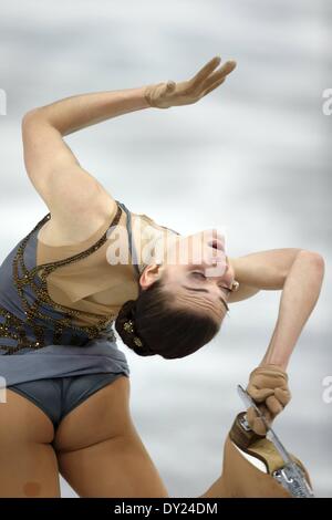 Saitama, Japan. 29th Mar, 2014. Adelina SOTNIKOVA RUS performs at the womens free program during the International Skating Unions (ISU) World Figure Skating Championships in Saitama, Japan © Action Plus Sports/Alamy Live News Stock Photo