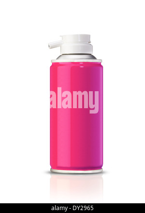 Aluminum spray can, you can use it as painting spray can or Insecticide can. (with clipping work path) Stock Photo