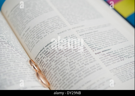 Quote of the Polish Bible Stock Photo