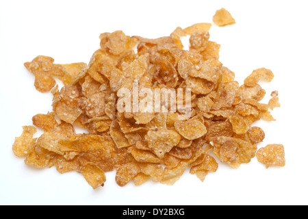 Pile of honey and nut frosted cornflakes Stock Photo