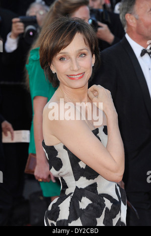 66th edition of the Cannes Film Festival: Kristin Scott Thomas on the red carpet steps on 2013/05/24 Stock Photo