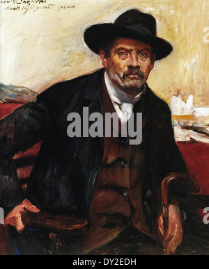 Lovis Corinth Self Portrait in Black Hat Stock Photo