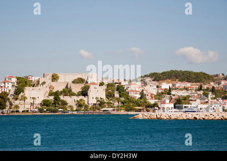 genoese fortress, cesme, aegean sea coast, turkey, asia Stock Photo