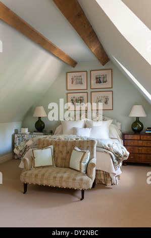 attic room in Victorian 19th century farmhouse Stock Photo