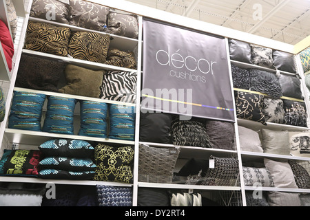 Pillows on sale Stock Photo